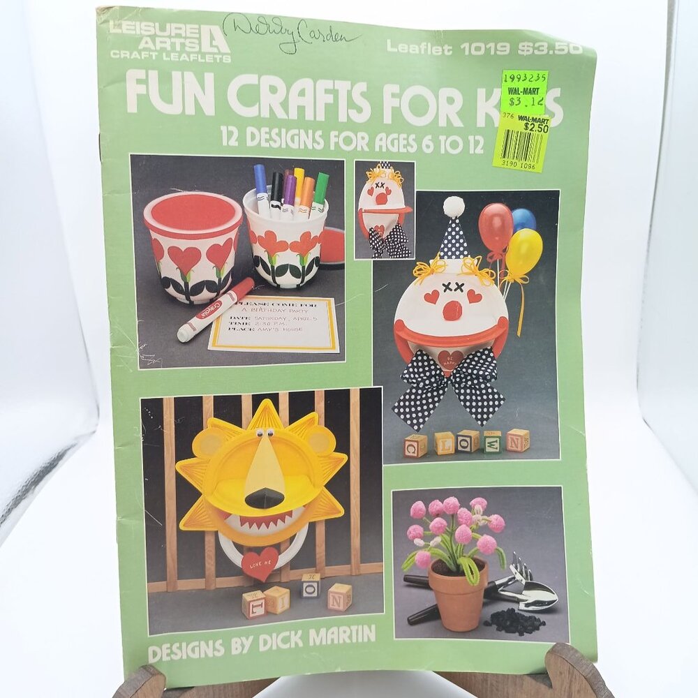 Vintage Craft Patterns, Fun Crafts for Kids by Dick Martin, Leisure Arts Leaflet